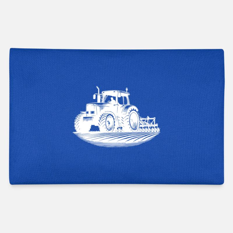 Feld Schlepper Landmaschinen Feldarbeit Traktor Federtasche