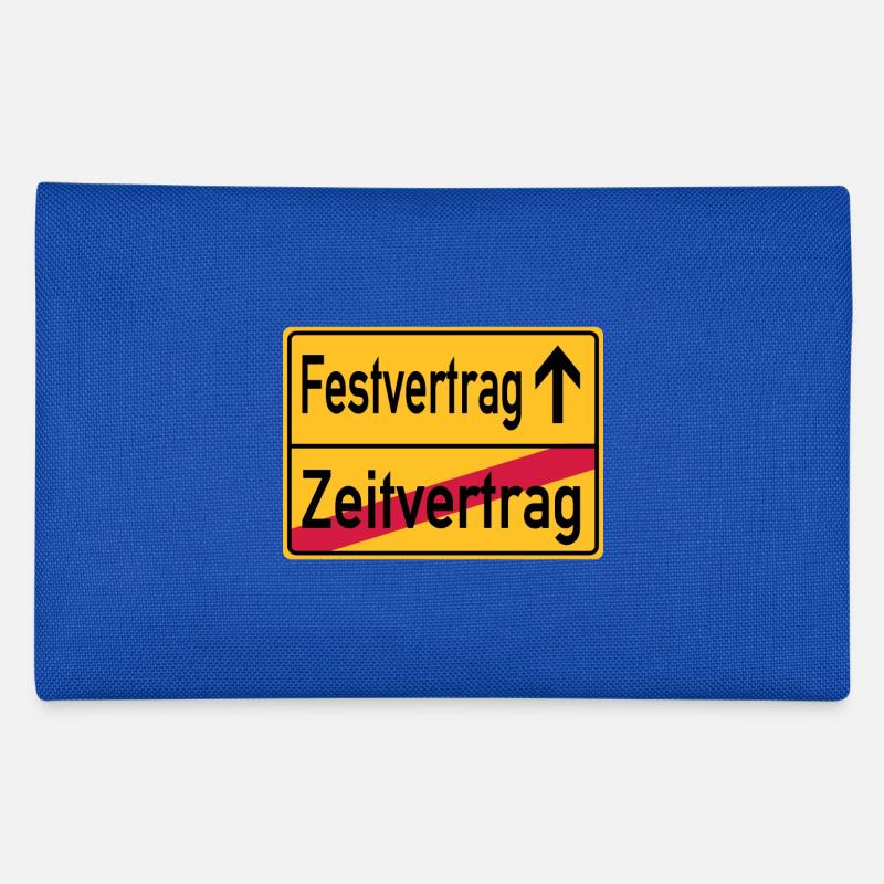 Festvertrag - Zeitvertrag - Ortsschild Federtasche