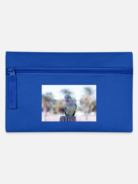 Monk Parrot - Pencil Case - royal blue