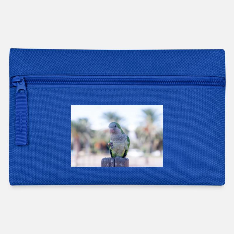 Monk Parrot - Pencil Case - royal blue