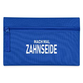 Zahnseide - Federtasche - Royalblau - Vorne