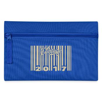 Jahrgang 2017 Barcode 2017: Jahr 2025. - Federtasche - Royalblau - Vorne