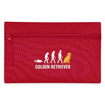Evolution of Golden Retriever - Pencil Case - red - Front
