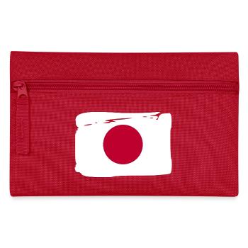 Japan Nippon Nihon JAPANISCHE Asia Sport FAN - Federtasche - Rot - Vorne