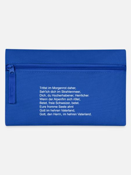 Schweizer Nationalhymne_weiss - Federtasche - Royalblau