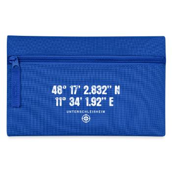 Unterschleißheim Geocacher Standort GPS Stadt - Federtasche - Royalblau - Vorne