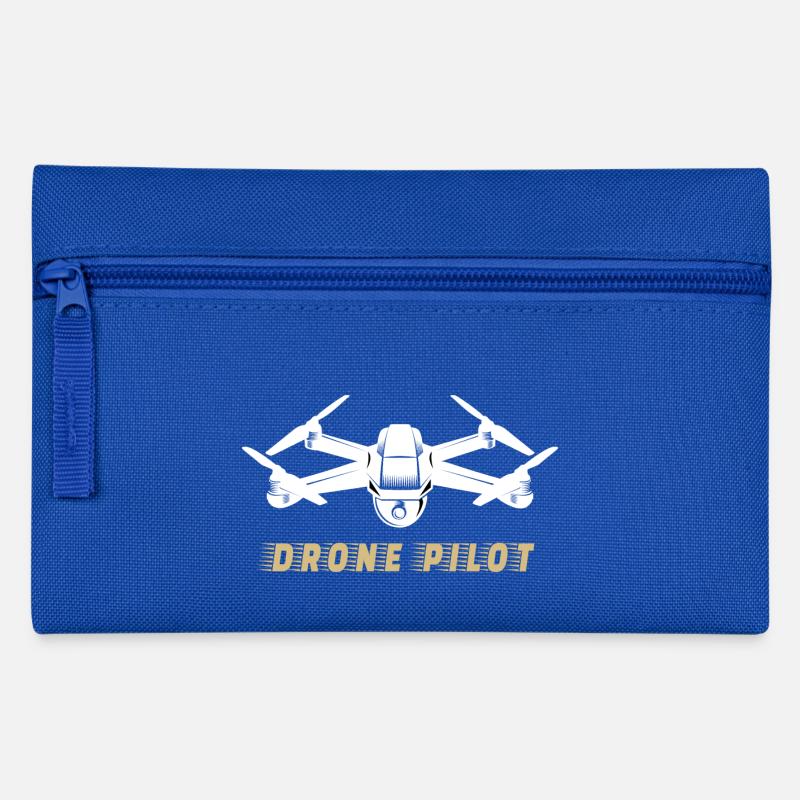 Drone Pilot Drohne - Federtasche - Royalblau