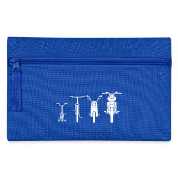 motorcycle - Pencil Case - royal blue - Front