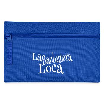 La Bachatera Loca white - Bachata Dance Shirts - Pencil Case - royal blue - Front