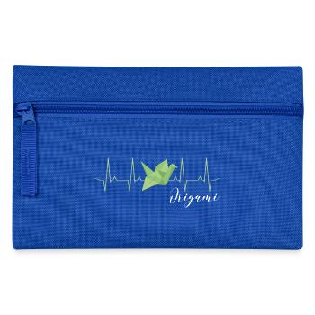 Origami Heartbeat - Federtasche - Royalblau - Vorne