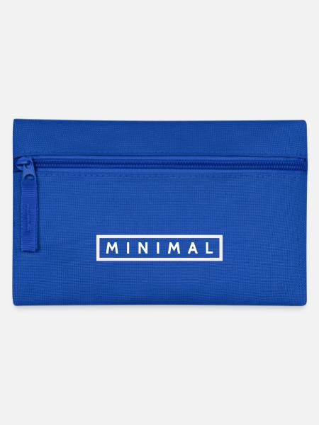MINIMAL - Federtasche - Royalblau
