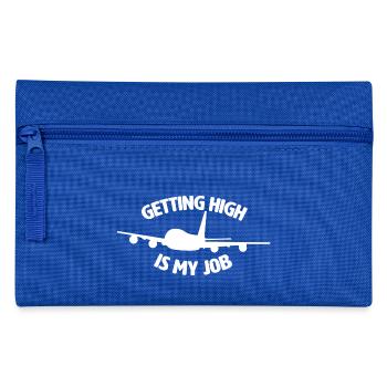 Planes, job, plane, funny, funny - Pencil Case - royal blue - Front