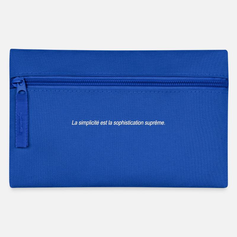 Schlichtheit ist die höchste Stufe der Raffinesse - Federtasche - Royalblau