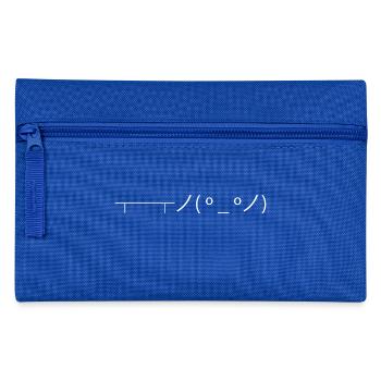white: flip the table - calm down - Federtasche - Royalblau - Vorne