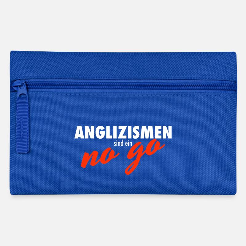 Anglizismen sind ein no go Spruch Lehrer Geschenk - Federtasche - Royalblau