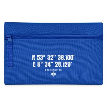 Gift Geocaching Coordinates Bremerhaven - Pencil Case - royal blue - Front