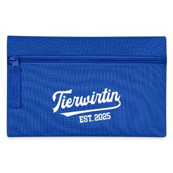 Tierwirtin 2025 Ausbildung Beruf Tierwirt Bäuerin - Federtasche - Royalblau - Vorne
