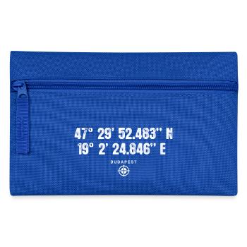 Budapest géocacheurs Europe coordonne cadeau - Trousse - bleu royal - Devant