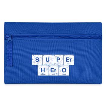 Nerdiger superhero! Periodic table of elements - Pencil Case - royal blue - Front