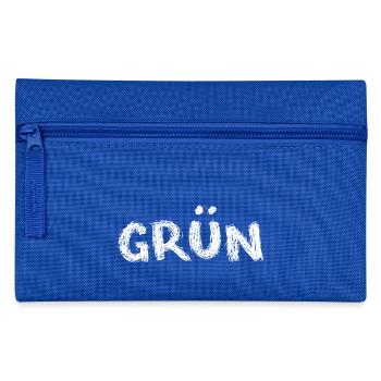 grün oder ? - Federtasche - Royalblau - Vorne