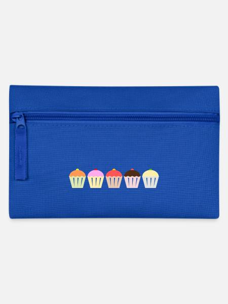 Cupcakes - Federtasche - Royalblau