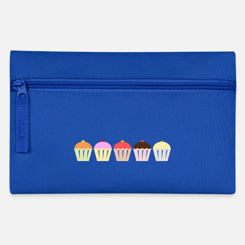 Cupcakes - Federtasche - Royalblau
