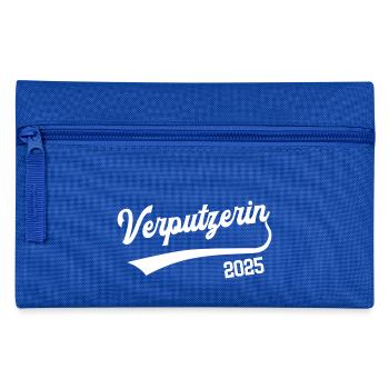 Verputzerin 2025 Ausbildung Prüfung Verputzer - Federtasche - Royalblau - Vorne
