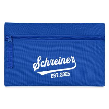 Schreiner 2025 Ausbildung Lehre Schreinerei Azubi - Federtasche - Royalblau - Vorne