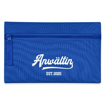 Anwältin 2025 Juristin Anwaeltin Anwältinnen Jura - Federtasche - Royalblau - Vorne