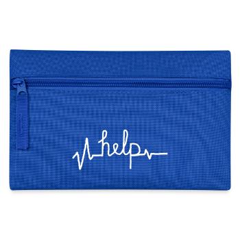 help -hilfe - Federtasche - Royalblau - Vorne