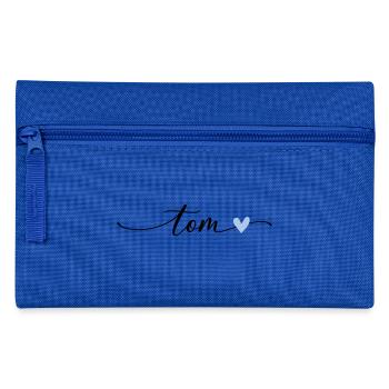 Tom Name Calligraphy Font - Pencil Case - royal blue - Front
