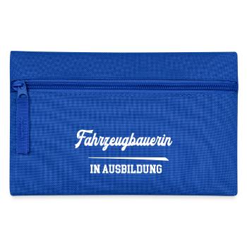 Fahrzeugbauerin Ausbildung Fahrzeugbauerazubi KFZ - Federtasche - Royalblau - Vorne