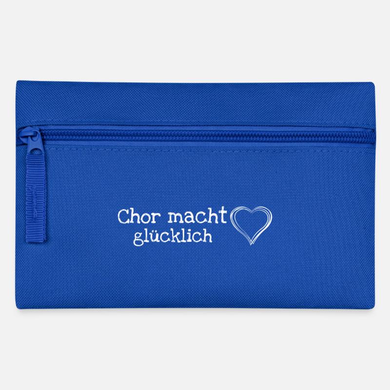 Chor macht glücklich - Federtasche - Royalblau