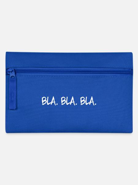 Bla Bla Bla - Federtasche - Royalblau