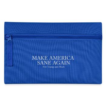 MASA - Make America Sane Again - Pencil Case - royal blue - Front
