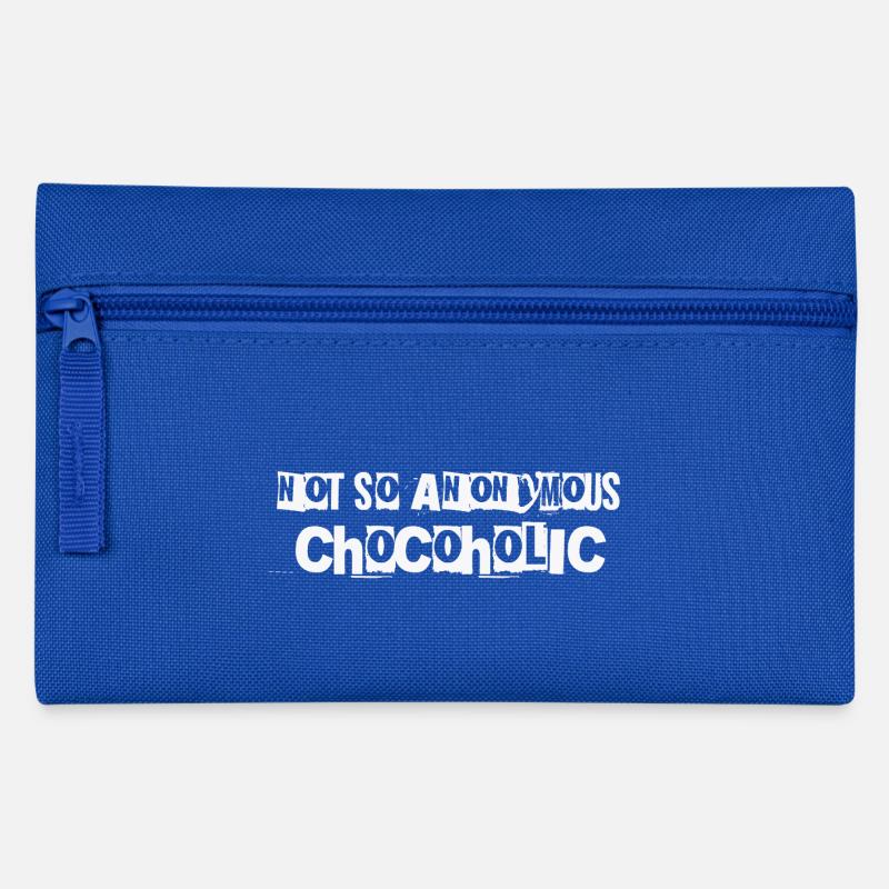 Not so anonymous Chocoholic Geschenk Schokolade - Federtasche - Royalblau