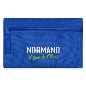 France Normandie Normand et fier de l'être - Trousse - bleu royal - Devant