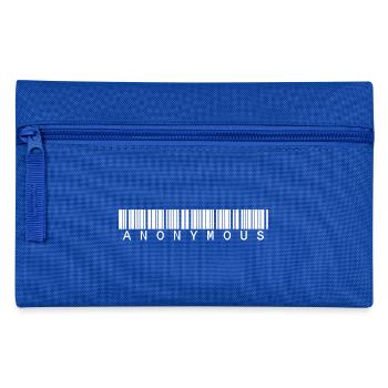 anonymous barcode - Federtasche - Royalblau - Vorne