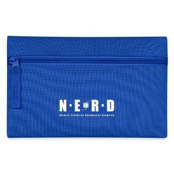 NERD WHITE - Pencil Case - royal blue - Front