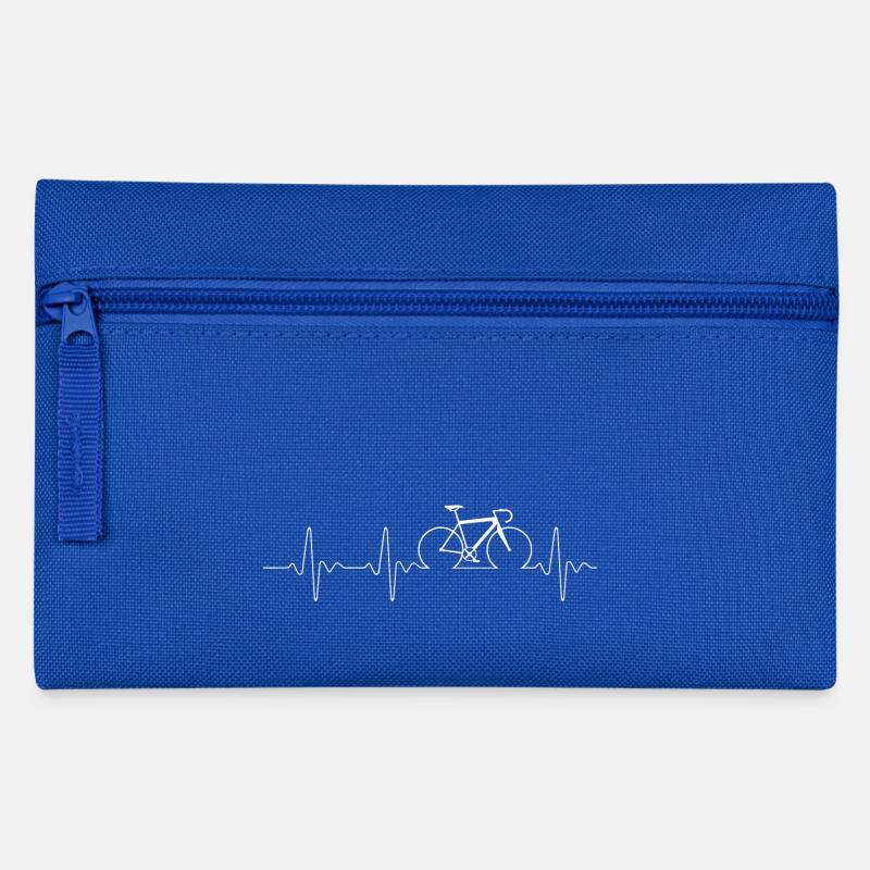 Fahrrad Heartbeat - Federtasche - Royalblau