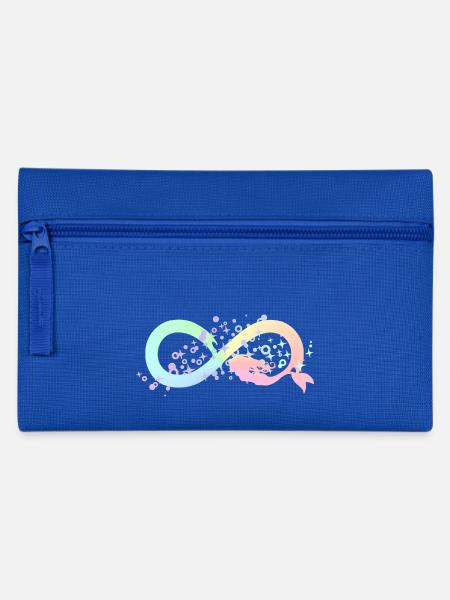 Meerjungfrau mermaid Infinty Unendlichkeit endlos - Federtasche - Royalblau