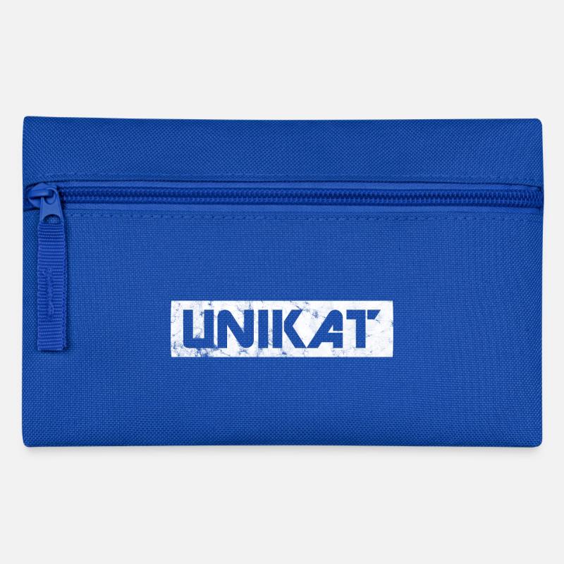 Unikat - Federtasche - Royalblau