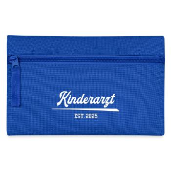 Kinderarzt 2025 Studium Facharzt Ausbildung Arzt - Federtasche - Royalblau - Vorne