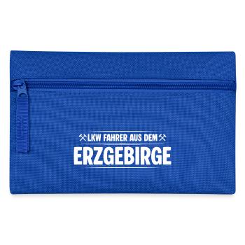 Lkw Fahrer Erzgebirge - Federtasche - Royalblau - Vorne