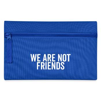 Wir sind keine Freunde - Federtasche - Royalblau - Vorne