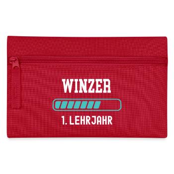 Winzer Ausbildung 1 Lehrjahr 1. Ausbildungsjahr - Federtasche - Rot - Vorne