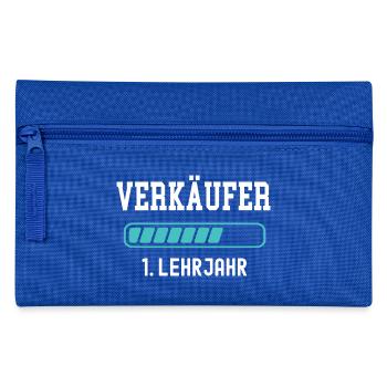 Verkäufer Ausbildung 1 Lehrjahr 1. Ausbildungsjahr - Federtasche - Royalblau - Vorne