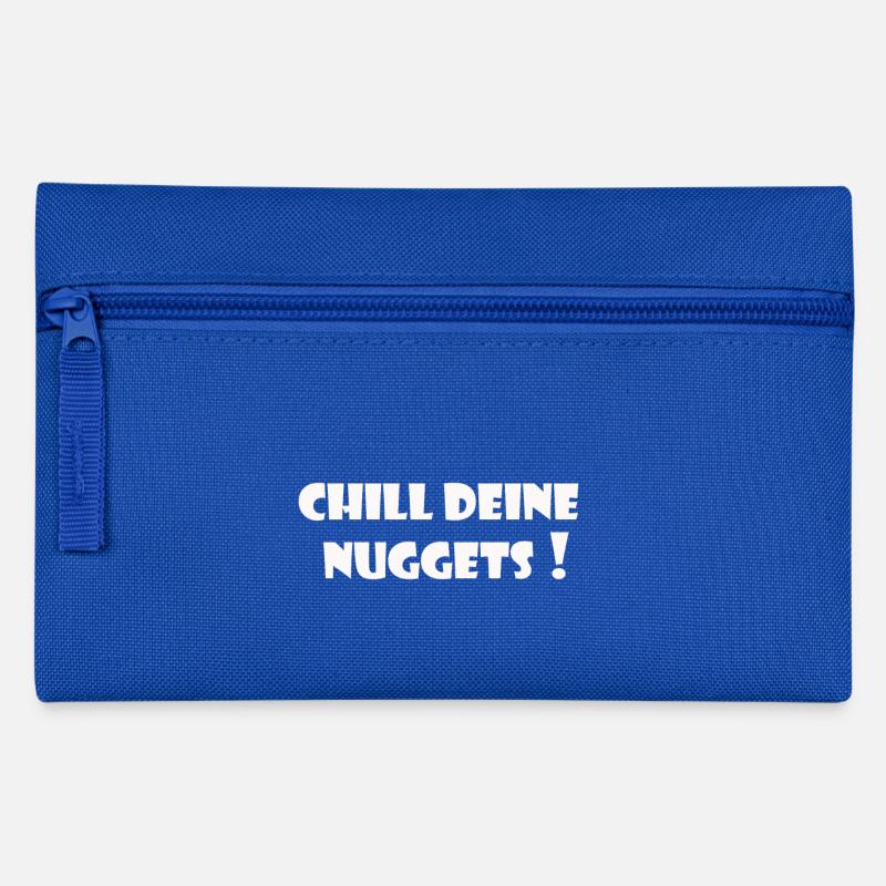 Chill deine Nuggets - Federtasche - Royalblau