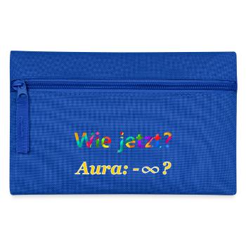 Wie jetzt? Aura minus unendlich ? - Federtasche - Royalblau - Vorne