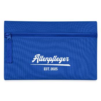 Altenpfleger 2025 Pfleger Beruf Altenpflege Pflege - Federtasche - Royalblau - Vorne